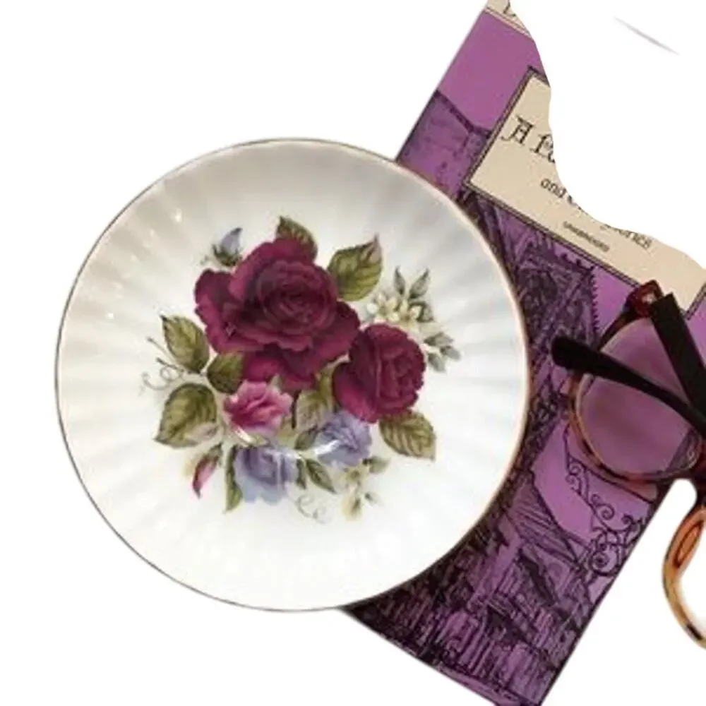 Beautiful vintage trinket dish - bone china!